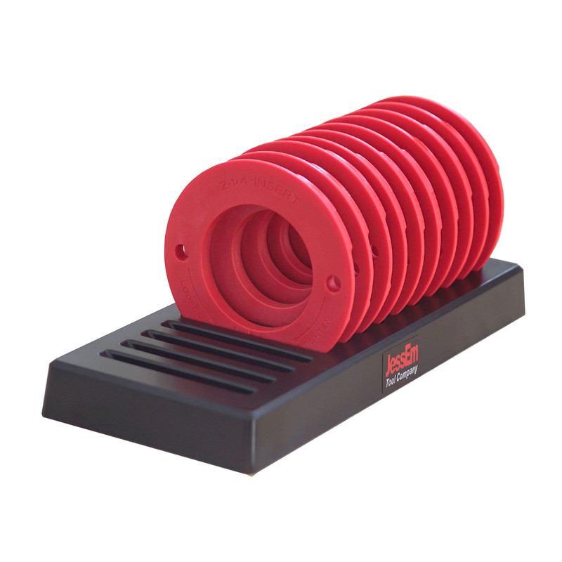 Router Table/Lift Insert Ring Set with Storage - 10 Piece